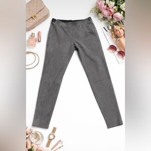 White wohuse black marcket womens Stylish Gray Suede Leggings size 12/L
